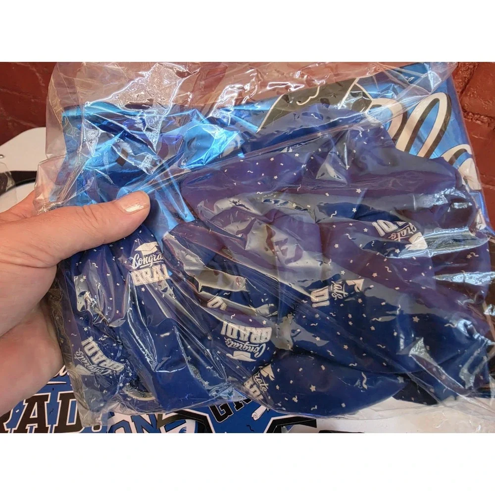 Huge New Lot Of Graduation Decor Blue Grad 2026 Banner Balloons $26 Value